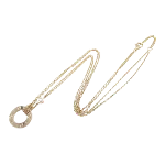 Gold Metal Cartier Necklace