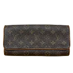 Brown Canvas Louis Vuitton Twin Pochette