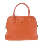 Orange Leather Hermès Bolide