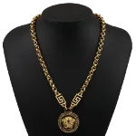 Gold Metal Versace Necklace