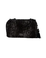 Black Fur Moschino Shoulder Bag