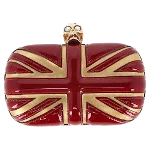 Red Leather Alexander McQueen Clutch