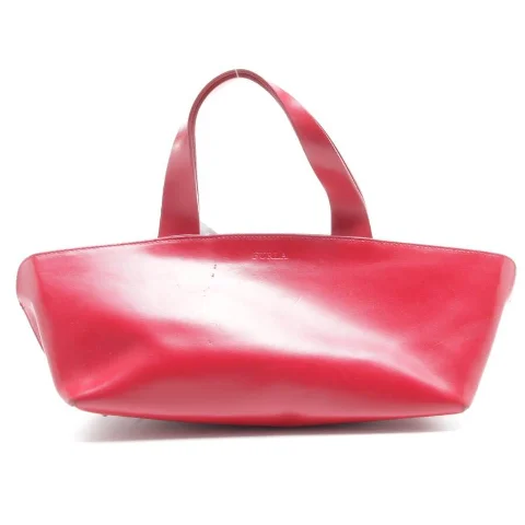 Red Leather Furla Handbag