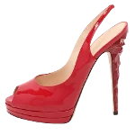 Red Fabric Casadei Heels