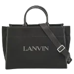 Black Canvas Lanvin Tote