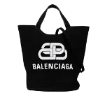 Black Canvas Balenciaga Tote