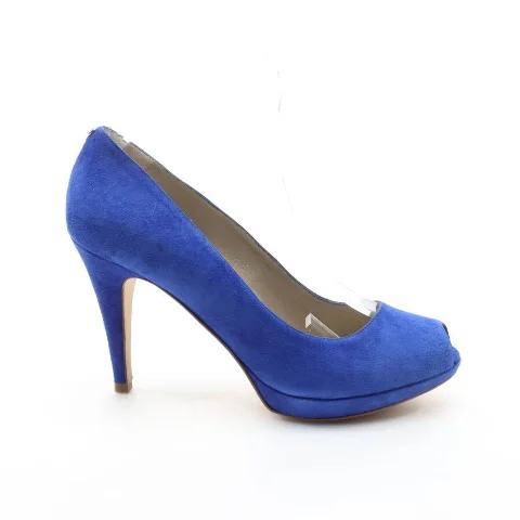 Blue Leather Karen Millen Heels