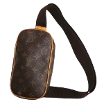 Brown Canvas Louis Vuitton Pochette Gange