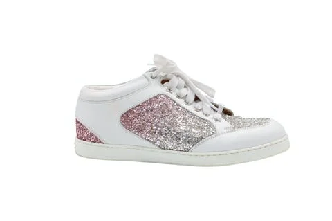 White Leather Jimmy Choo Sneakers