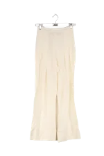 White Viscose Jacquemus Pants