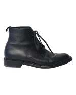 Black Leather Yves Saint Laurent Boots