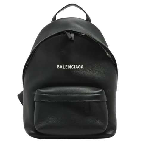 Black Leather Balenciaga Backpack