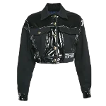 Black Denim Versace Jeans Couture Jacket