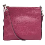 Pink Leather Loewe Shoulder Bag