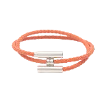 Silver Leather Hermès Bracelet