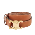 Brown Leather Céline Belt