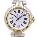 White Stainless Steel Dunhill Watch