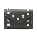 Black Leather Valentino Wallet