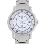 White Stainless Steel Bvlgari Watch