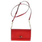 Red Leather Michael Kors Crossbody Bag