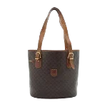 Brown Canvas Celine Tote