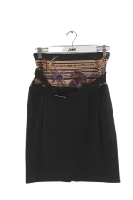 Black Fabric Roberto Cavalli Skirts