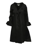 Black Silk Lanvin Coat