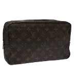 Brown Canvas Louis Vuitton Trousse Toilette