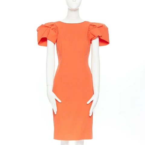 Orange Cotton Dsquared2 Dress