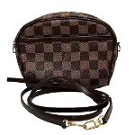 Brown Canvas Louis Vuitton Damier Ebene Ipanema