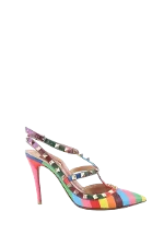 Multicolor Leather Valentino Sandals