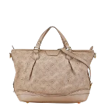 Beige Leather Louis Vuitton Mahina