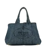 Blue Denim Prada Handbag