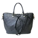 Black Leather Louis Vuitton Mazarine