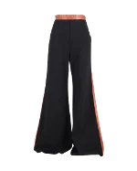 Black Fabric Staud Pants