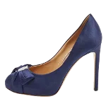 Blue Satin Salvatore Ferragamo Heels