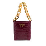 Purple Leather Tom Ford Shoulder Bag