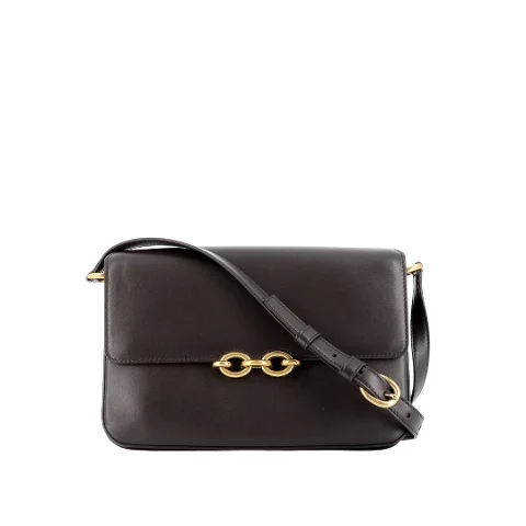 Brown Leather Saint Laurent Shoulder Bag
