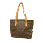 Brown Fabric Louis Vuitton Tote 