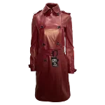 Red Leather Joseph Coat