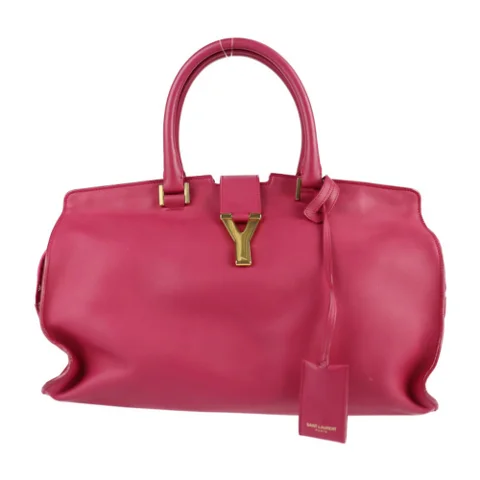 Red Leather Saint Laurent Handbag