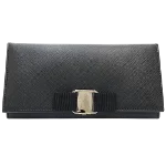 Black Leather Salvatore Ferragamo Wallet