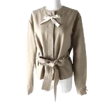 Beige Canvas Loewe Jacket