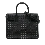 Black Leather Yves Saint Laurent Sac de Jour