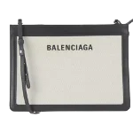 Black Canvas Balenciaga Clutch