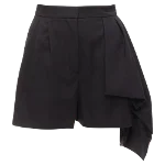 Black Wool Alexander McQueen Shorts