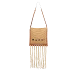 Brown Raffia Marni Shoulder Bag