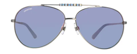 Blue Metal Swaroski Sunglasses