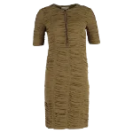 Brown Polyester Burberry Dress