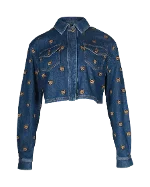 Blue Cotton Moschino Jacket